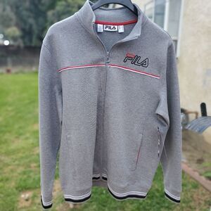 Men's fila zip up sweater stretch Jacket